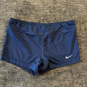 Nike Women's Performance Volleyball Shorts - navy blue Dri-FIT fabric technology